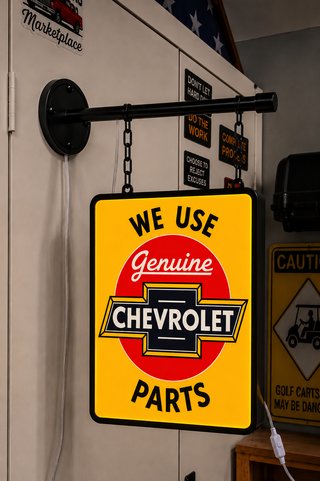Letrero LED Chevrolet Genuine Parts