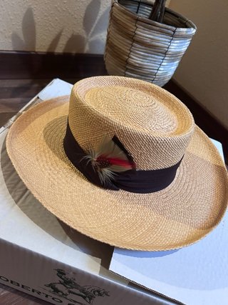 Sombrero Gambler pluma