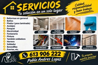 Servicios de Reformas y Reparaciones de toda clase