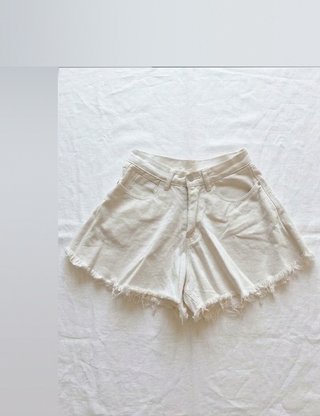 Short vaquero blanco falda pantalón Talla S...