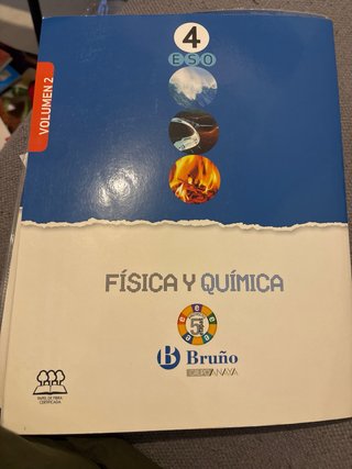 Libros de fisica y quimica, 2 y 4 de la eso