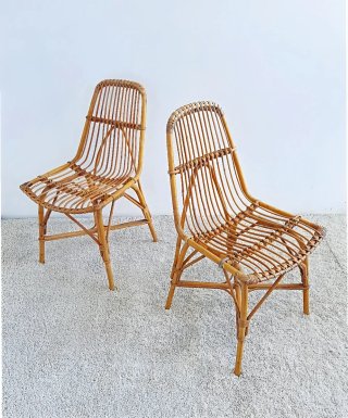 2 sillas de bambú Mid Century | Francia 60s