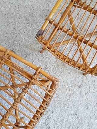 2 sillas de bambú Mid Century | Francia 60s