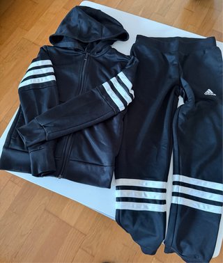 Abbigliamento sportivo adidas Nero e Bianco (9-10 anni)