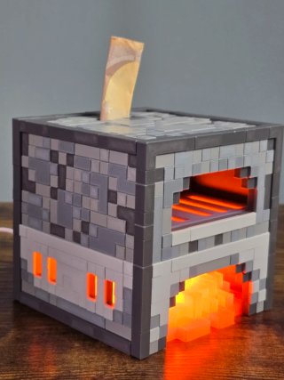 Candeeiro Minecraft Fornalha