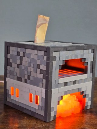 Candeeiro Minecraft Fornalha