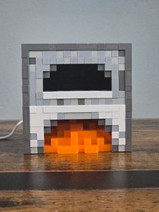 Candeeiro Minecraft Fornalha