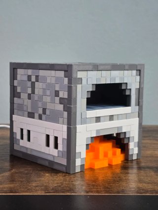 Candeeiro Minecraft Fornalha
