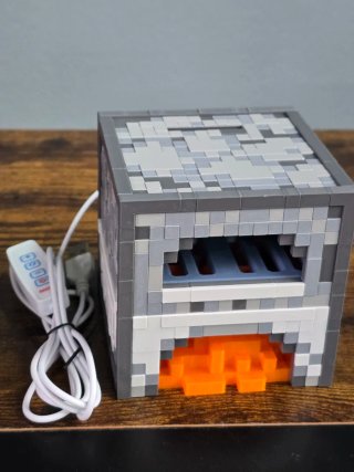 Candeeiro Minecraft Fornalha