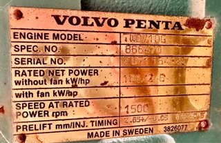 Motobomba Volvo Penta 240cv + Bomba Ideal