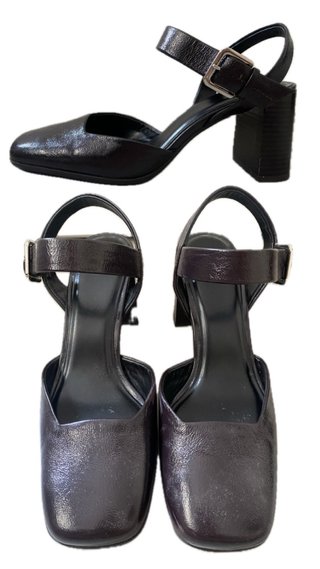 Tacones de Charol Burdeos