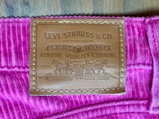 Levi's Woman Baggy Dad Pana Fucsia - Size 40