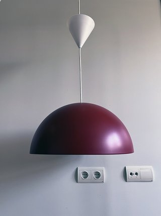 Lámpara vintage colgante Ikea 365+ Brasa Roja