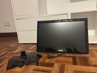 Televisión NPG Negra con soporte
