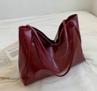Bolso de mano burdeos
