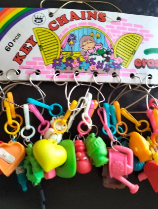 Lote Vintage Borrachas Anos 80