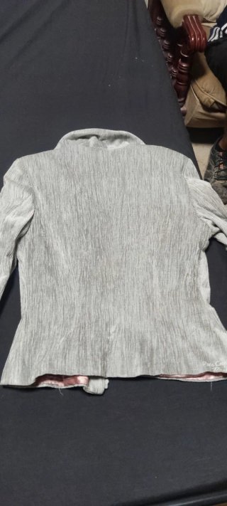 Chaqueta Entallada Gris Talla S