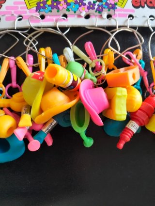 Conjunto de borrachas chaveiro antigas