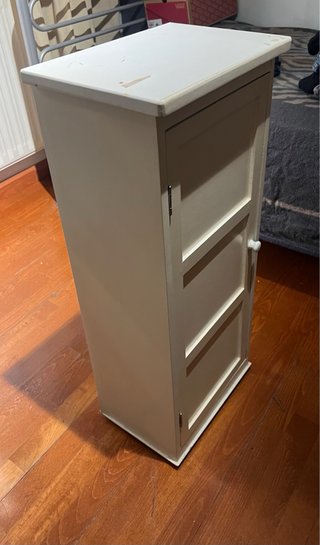 Mueble auxiliar vintage madera beige