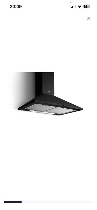 Campana Extractora 60 cm Negro