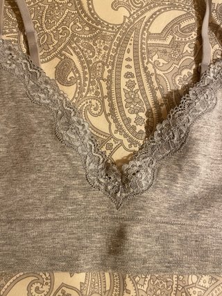 Reggiseno sportivo H&M grigio con pizzo