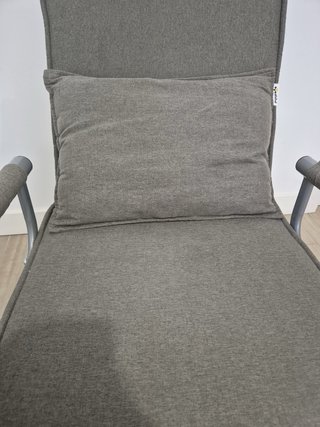 Divano letto singolo grigio