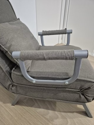 Divano letto singolo grigio