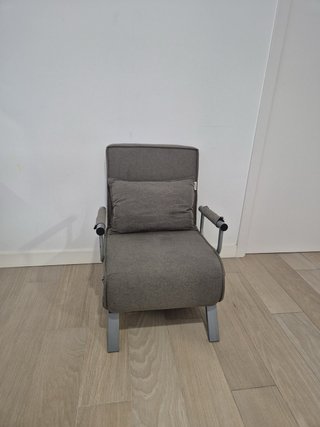 Divano letto singolo grigio