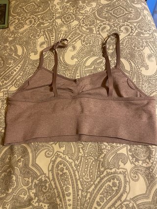 Reggiseno sportivo rosa senza cuciture