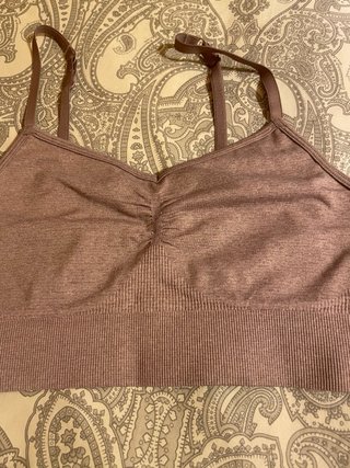 Reggiseno sportivo rosa senza cuciture