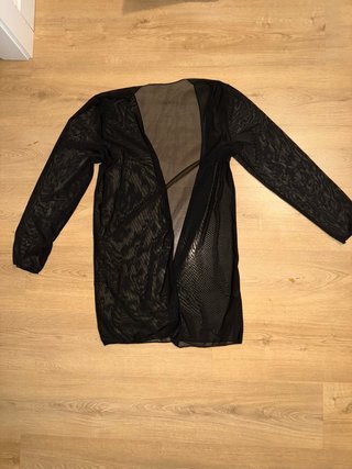 Kimono Negro Transparente