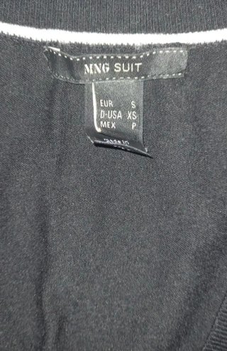 Cárdigan Corto Negro Mango Talla S