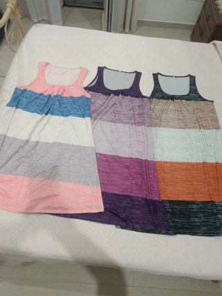 Vestiti estivi a blocchi di colore taglia 1xl