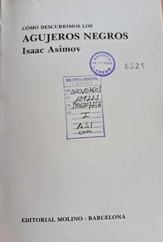 Isaac Asimov Agujeros Negros LIBRO