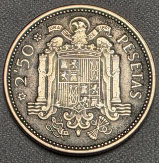 Moneda 2,5 Pesetas 1953 Estrella 54