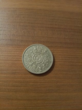 Moneda Británica 1965 Reina Isabel