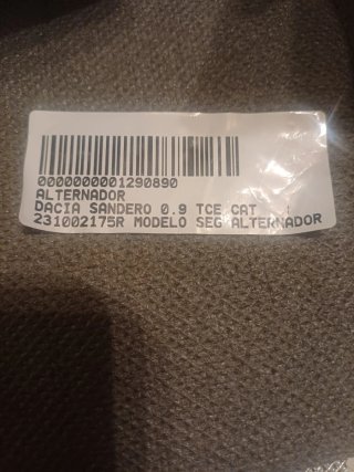 Alternador Dacia Sandero/Jogger