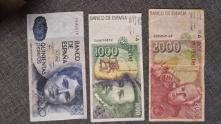Lote de 3 Billetes de Pesetas