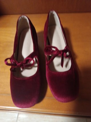 Zapatos de Fallera o Vestir Granates