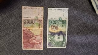 Lote de 2 Billetes de Pesetas