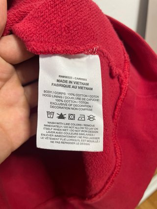 Sudadera con capucha Jordan Roja talla xl