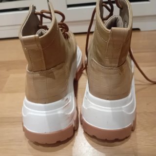 Botines Beige/Marrón Talla 40