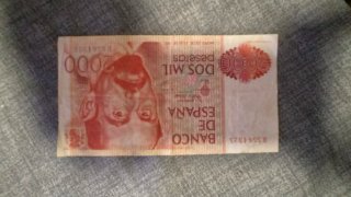 Billete de 2000 Pesetas