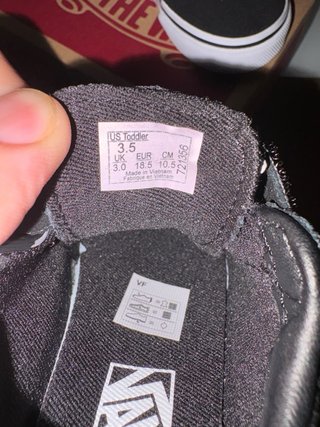 Zapatillas Vans de Niño Talla 18,5