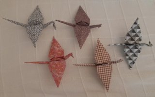 Grullas Origami Medianas