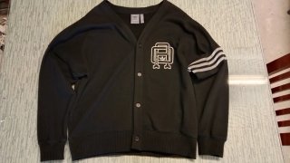 Chaqueta/Cardigan Adidas Original Vintage Negra