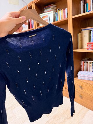 Jersey Patrizia Pepe Lana Azul Talla S