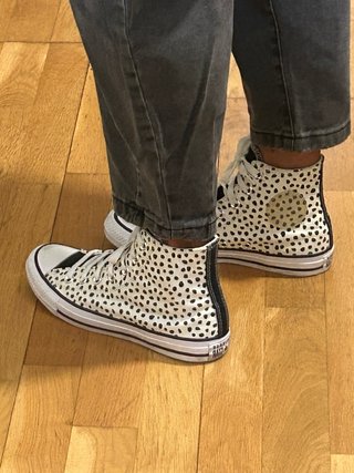 Zapatillas Converse Altas con Topitos