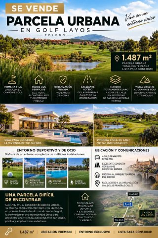 PARCELA URBANA EN LAYOS CLUB DE GOLF