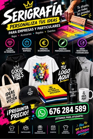 Servicio de Serigrafía Personalizada